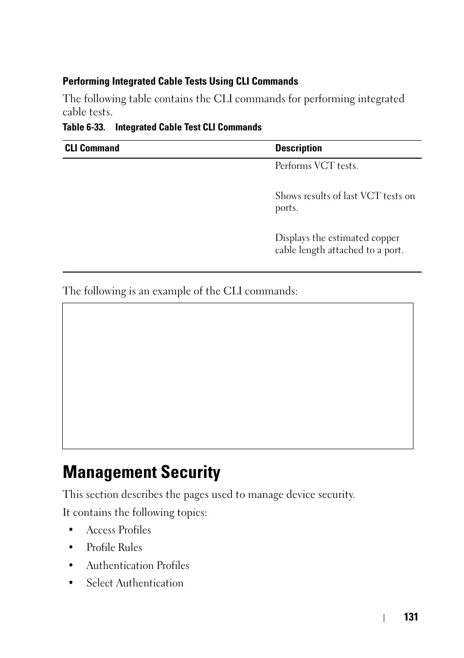 Management security | Dell PowerEdge VRTX User Manual | Page 131 / 476