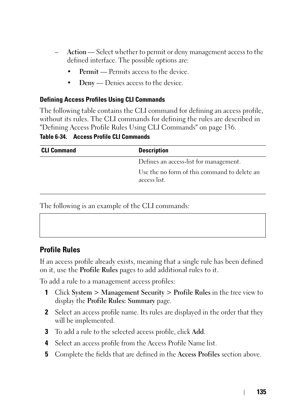 Profile rules | Dell PowerEdge VRTX User Manual | Page 135 / 476