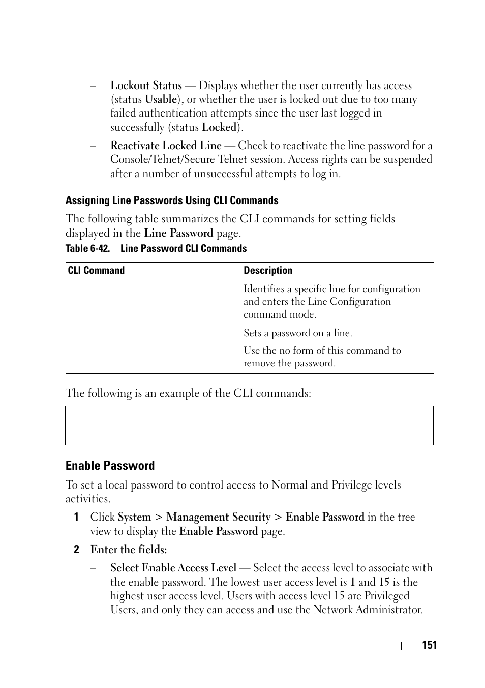Enable password | Dell PowerEdge VRTX User Manual | Page 151 / 476