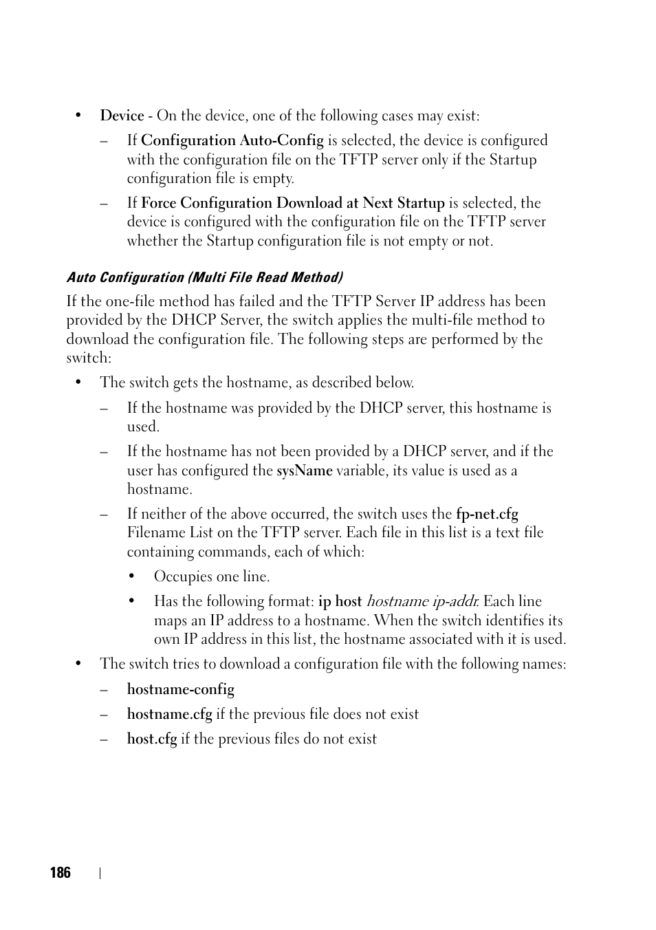 Auto configuration (multi file read | Dell PowerEdge VRTX User Manual | Page 186 / 476