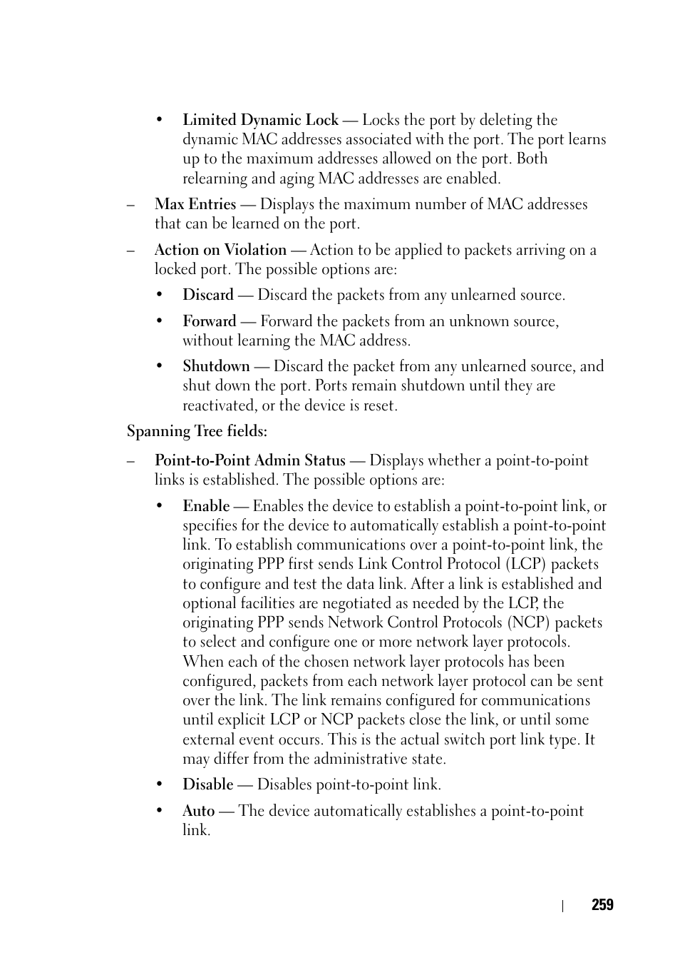 Dell PowerEdge VRTX User Manual | Page 259 / 476