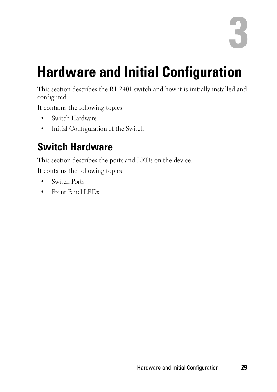 Hardware and initial configuration, Switch hardware | Dell PowerEdge VRTX User Manual | Page 29 / 476
