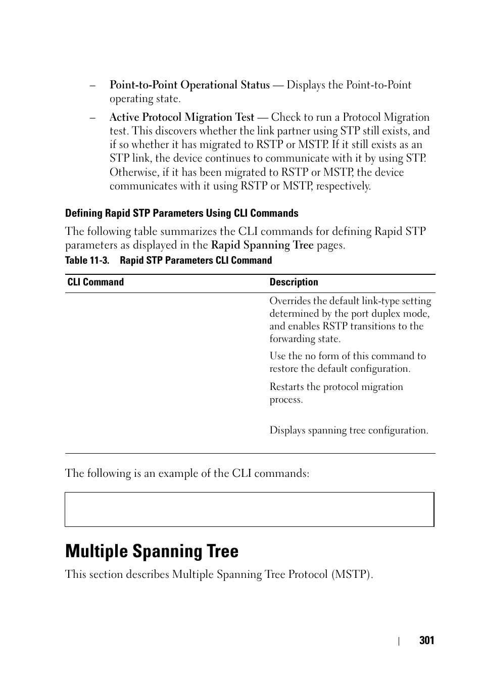 Multiple spanning tree, E "multiple | Dell PowerEdge VRTX User Manual | Page 301 / 476