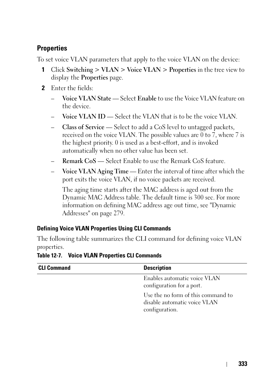 Properties | Dell PowerEdge VRTX User Manual | Page 333 / 476