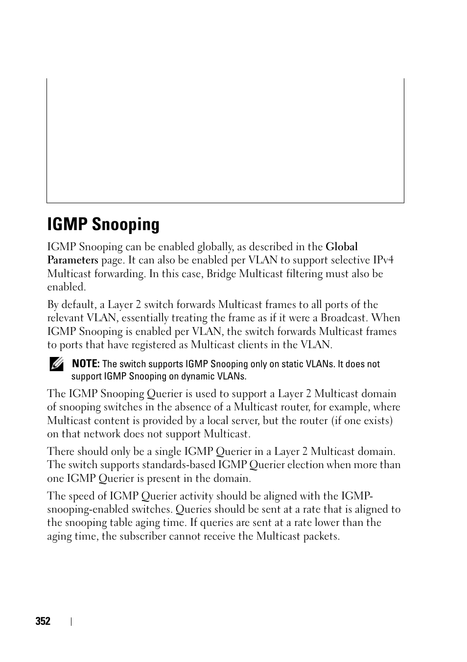 Igmp snooping | Dell PowerEdge VRTX User Manual | Page 352 / 476