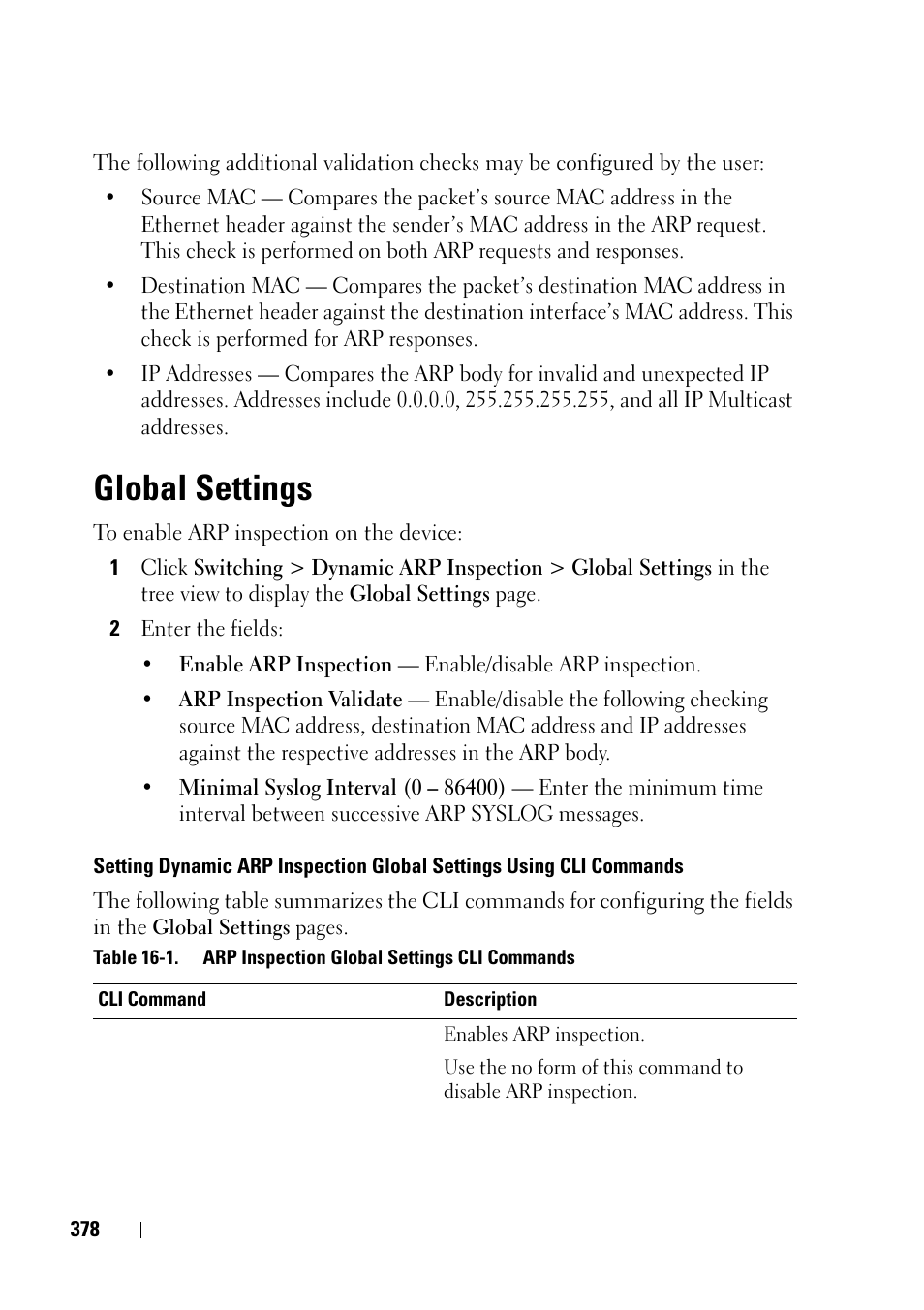 Global settings | Dell PowerEdge VRTX User Manual | Page 378 / 476