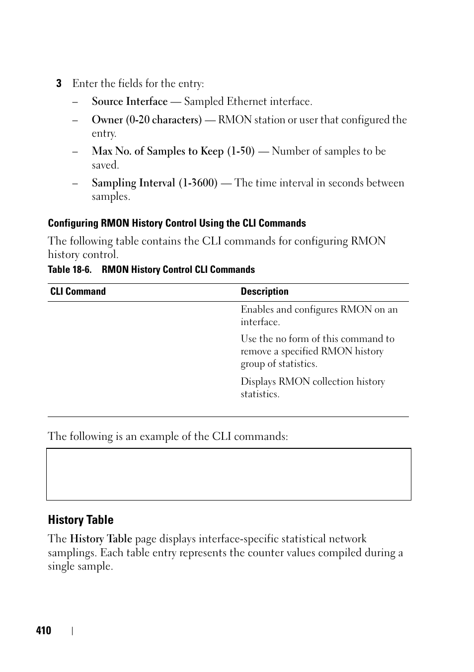 History table | Dell PowerEdge VRTX User Manual | Page 410 / 476