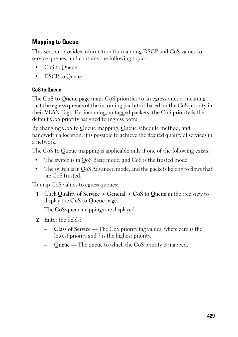 Mapping to queue | Dell PowerEdge VRTX User Manual | Page 429 / 476