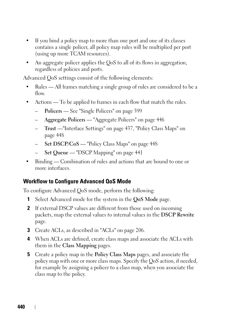 Workflow to configure advanced qos mode | Dell PowerEdge VRTX User Manual | Page 440 / 476