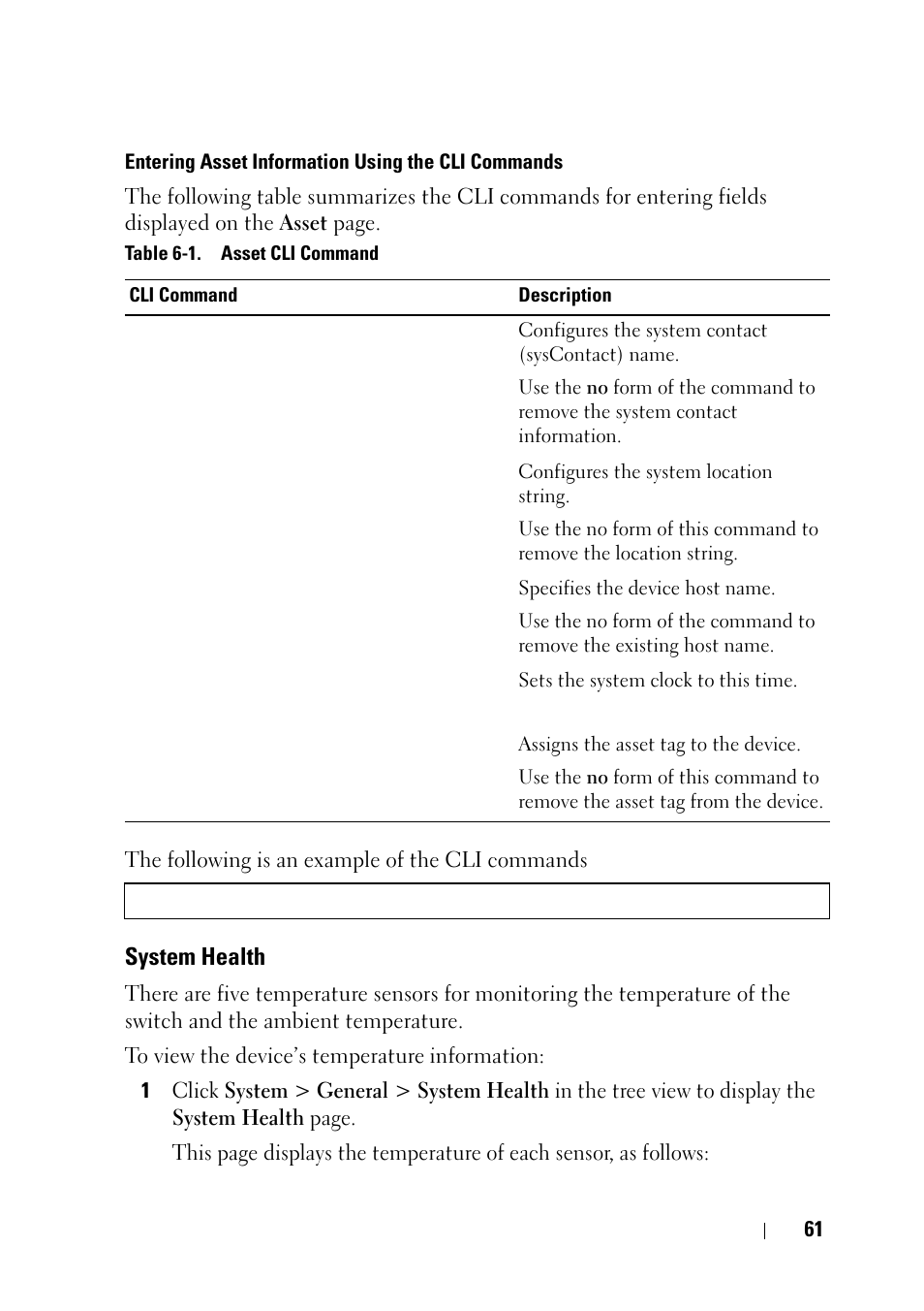 System health | Dell PowerEdge VRTX User Manual | Page 61 / 476