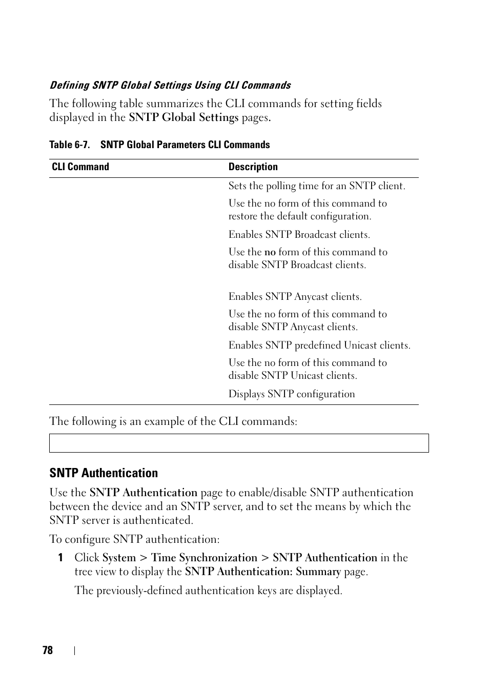 Sntp authentication | Dell PowerEdge VRTX User Manual | Page 78 / 476