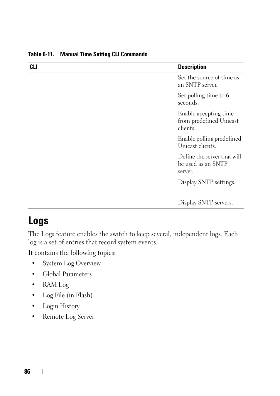 Logs | Dell PowerEdge VRTX User Manual | Page 86 / 476