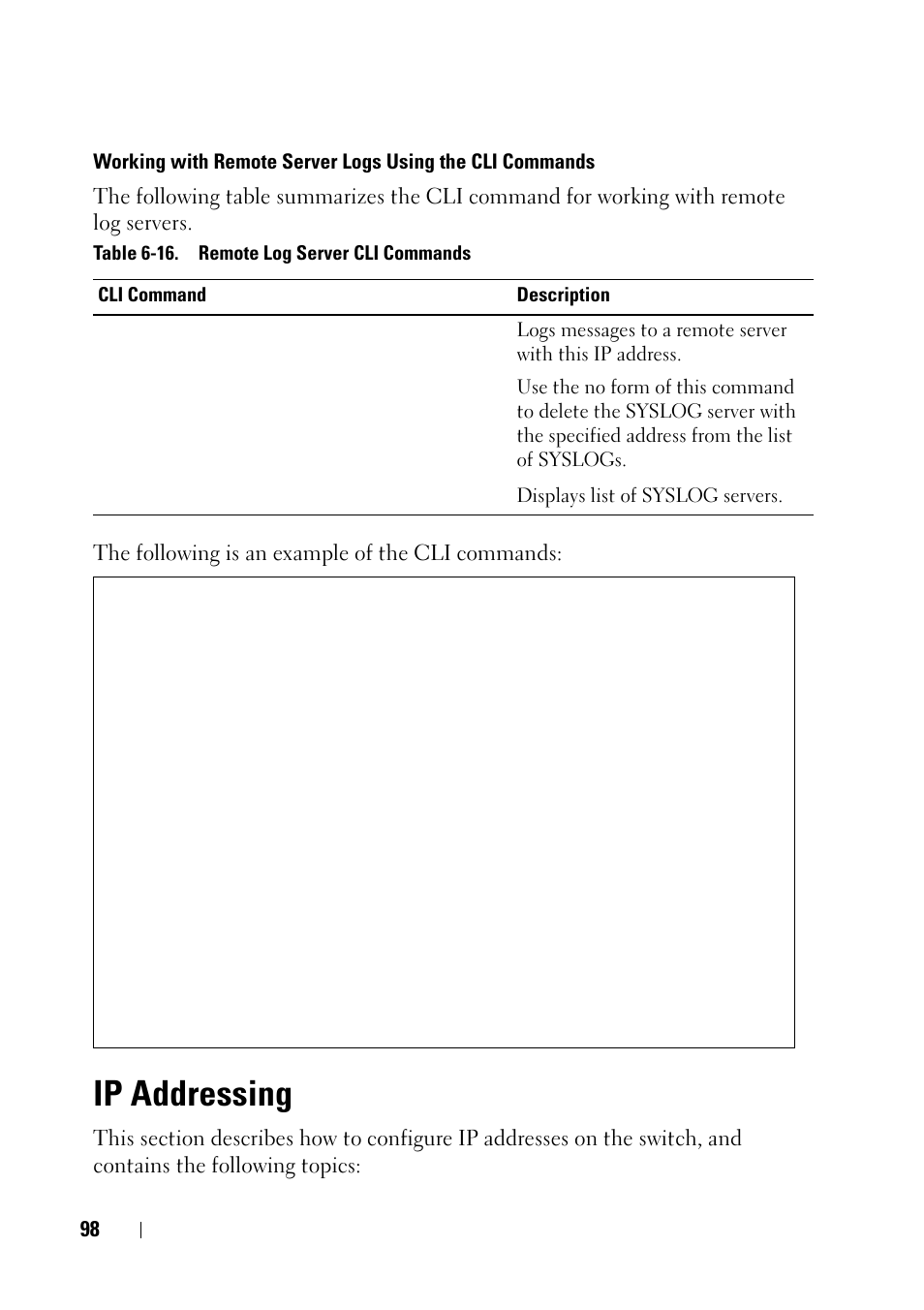 Ip addressing | Dell PowerEdge VRTX User Manual | Page 98 / 476