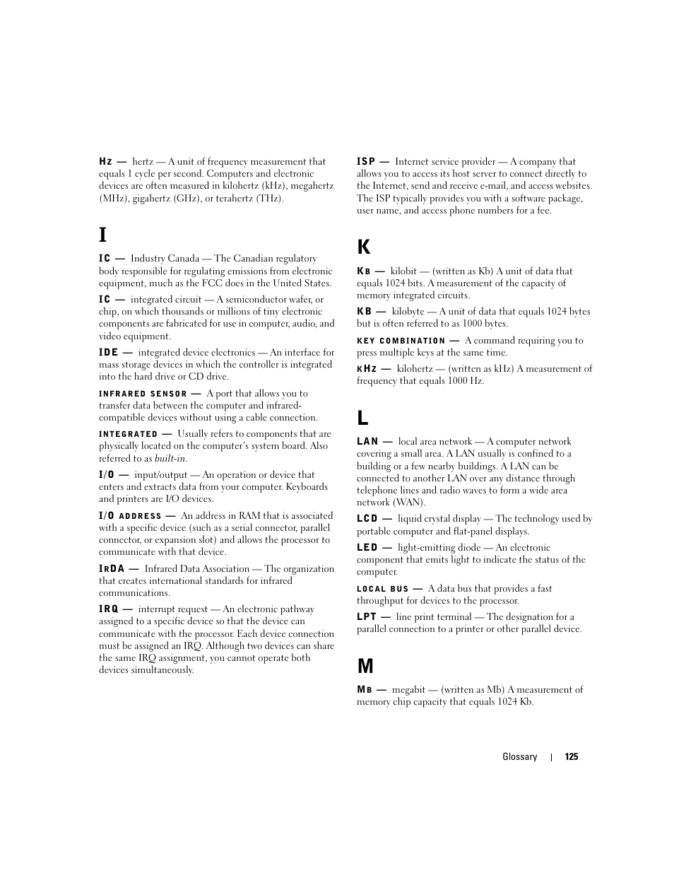 Dell Dimension 3100C User Manual | Page 125 / 134