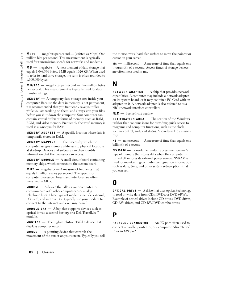 Dell Dimension 3100C User Manual | Page 126 / 134