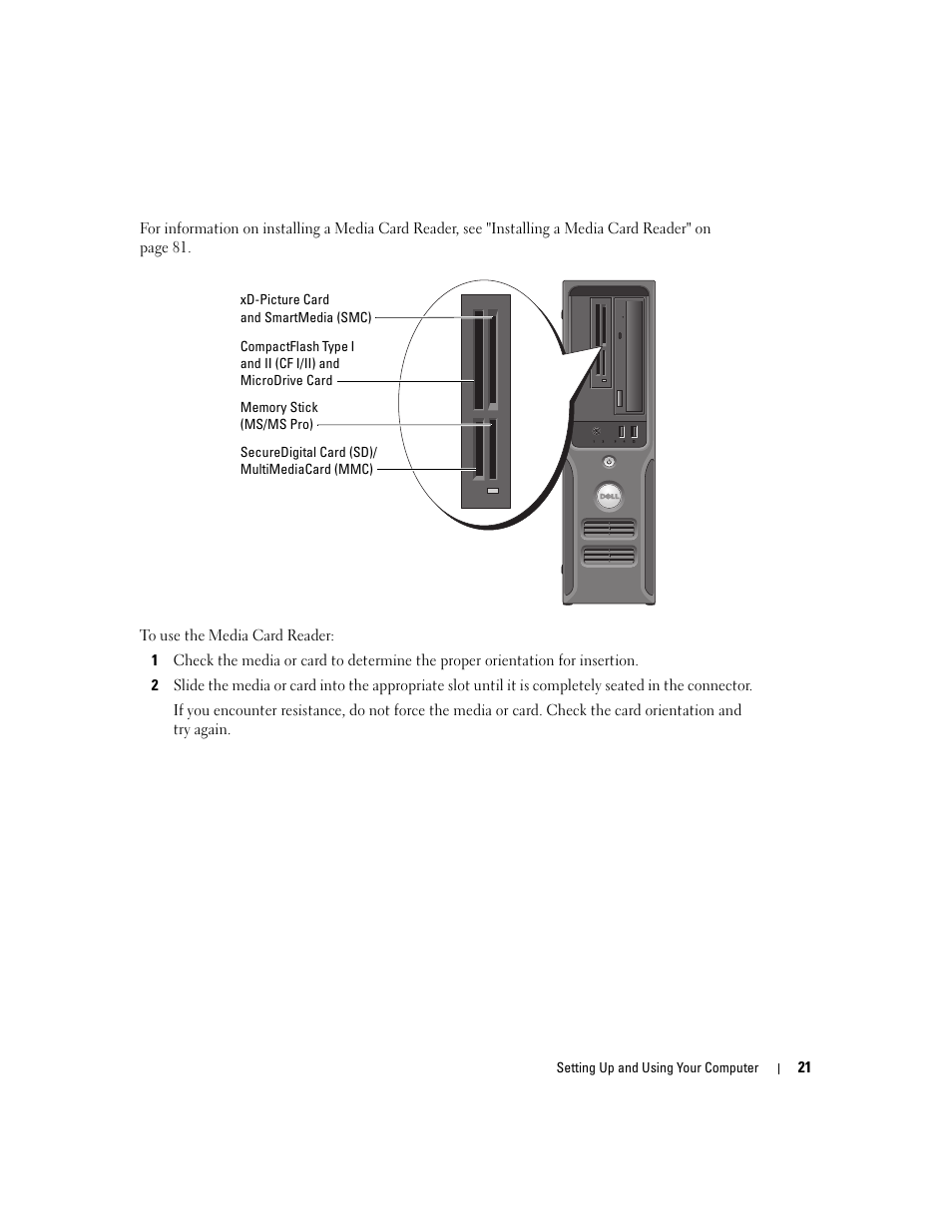 Dell Dimension 3100C User Manual | Page 21 / 134