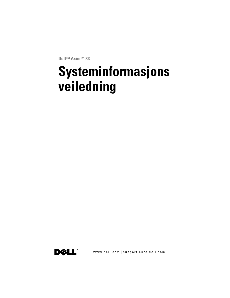 Systeminformasjons veiledning | Dell AXIM X3 User Manual | Page 229 / 366
