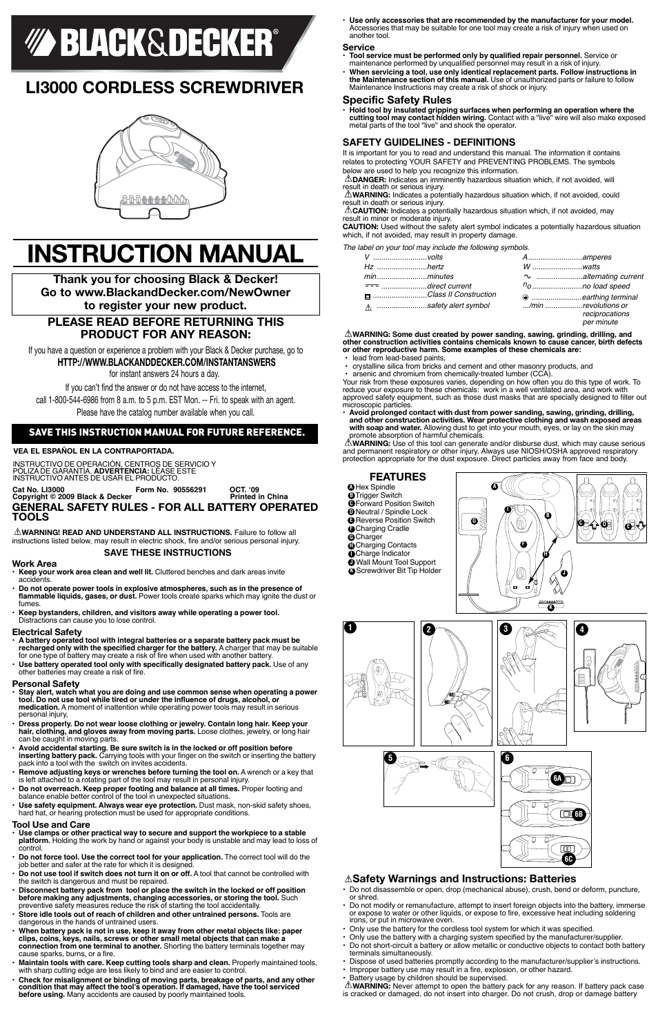 Black & Decker 90556291 User Manual | 6 pages