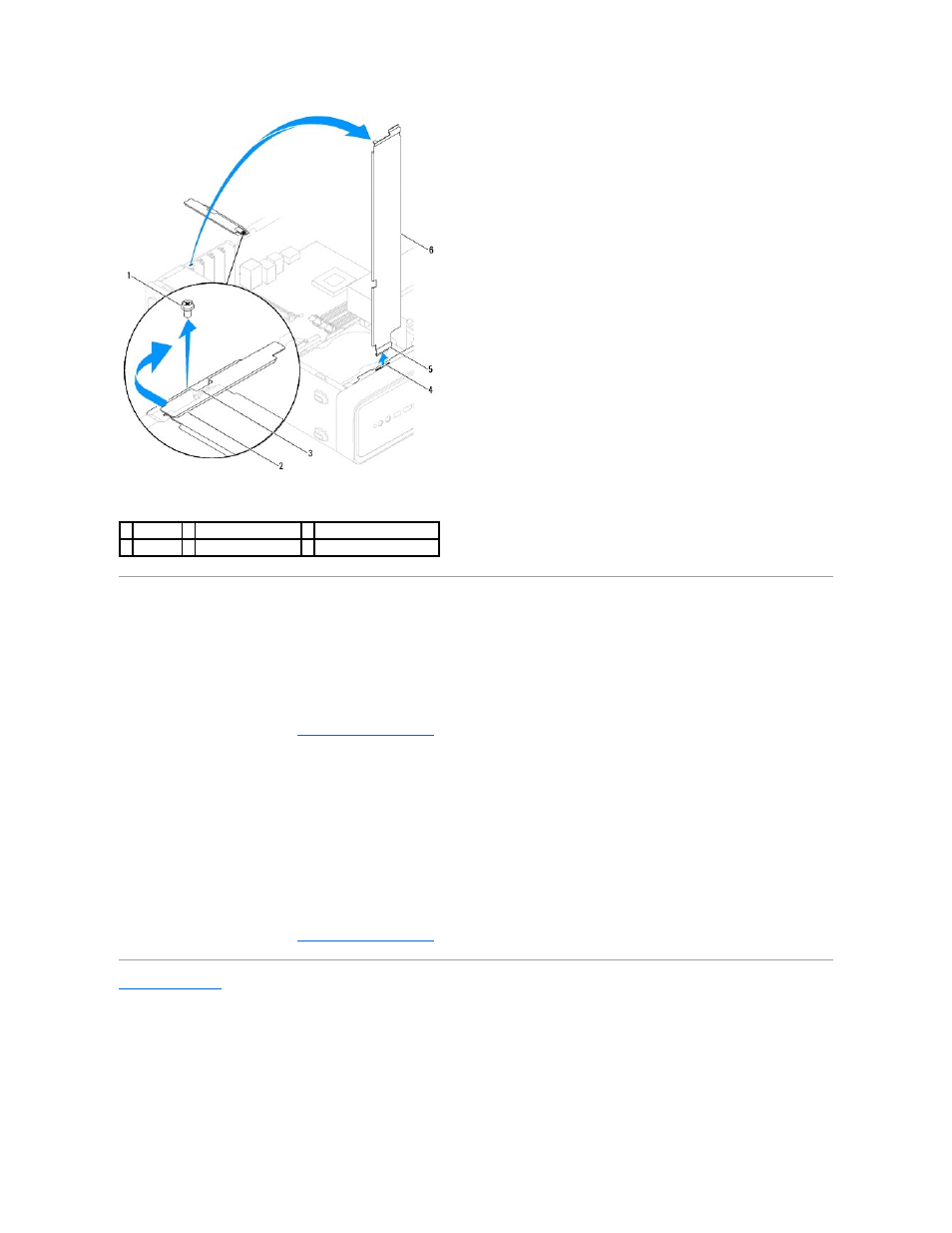 Replacing the support bracket | Dell Inspiron 546s (Early 2009) User Manual | Page 6 / 49