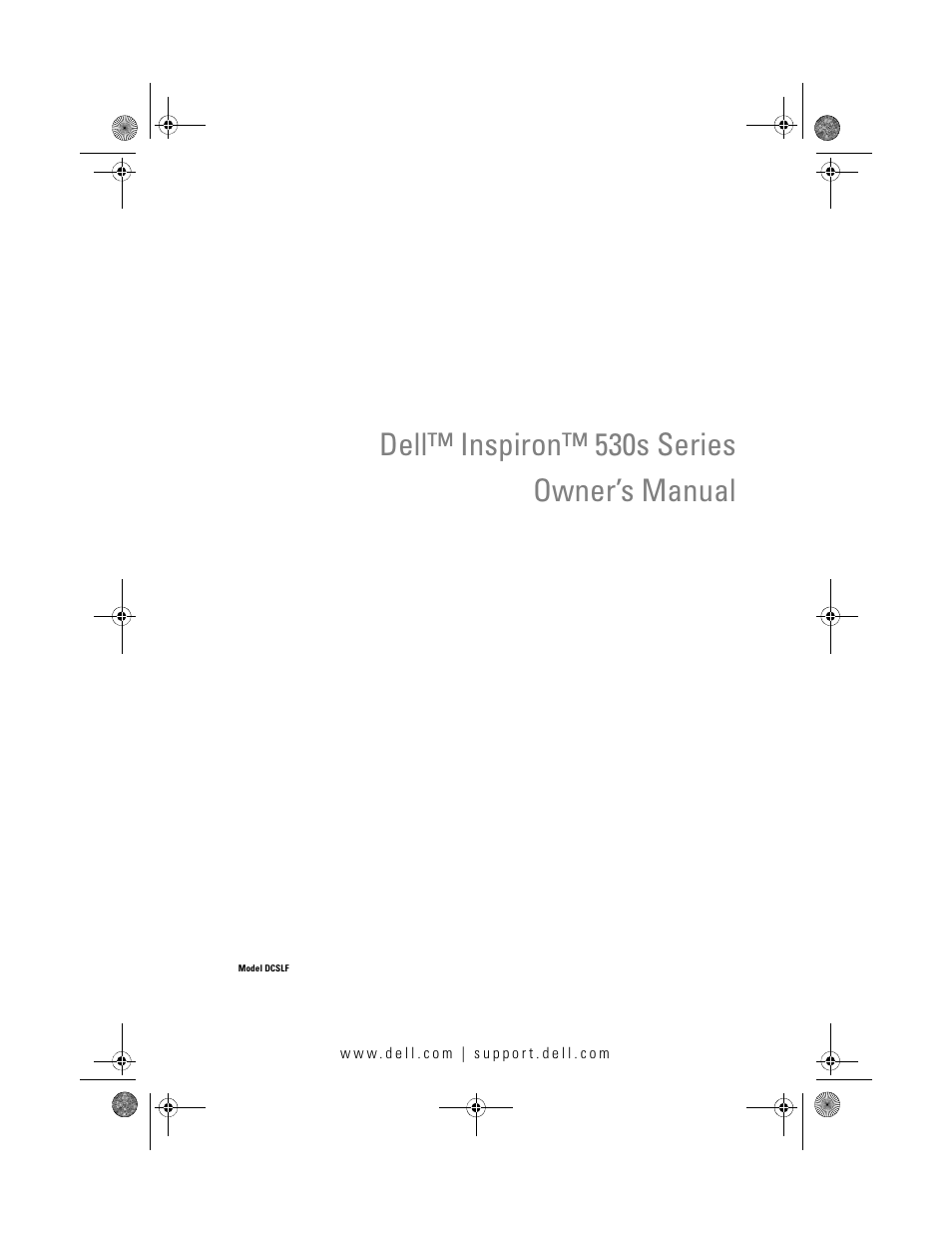 Dell Inspiron 530s (Mid 2007) User Manual | 222 pages