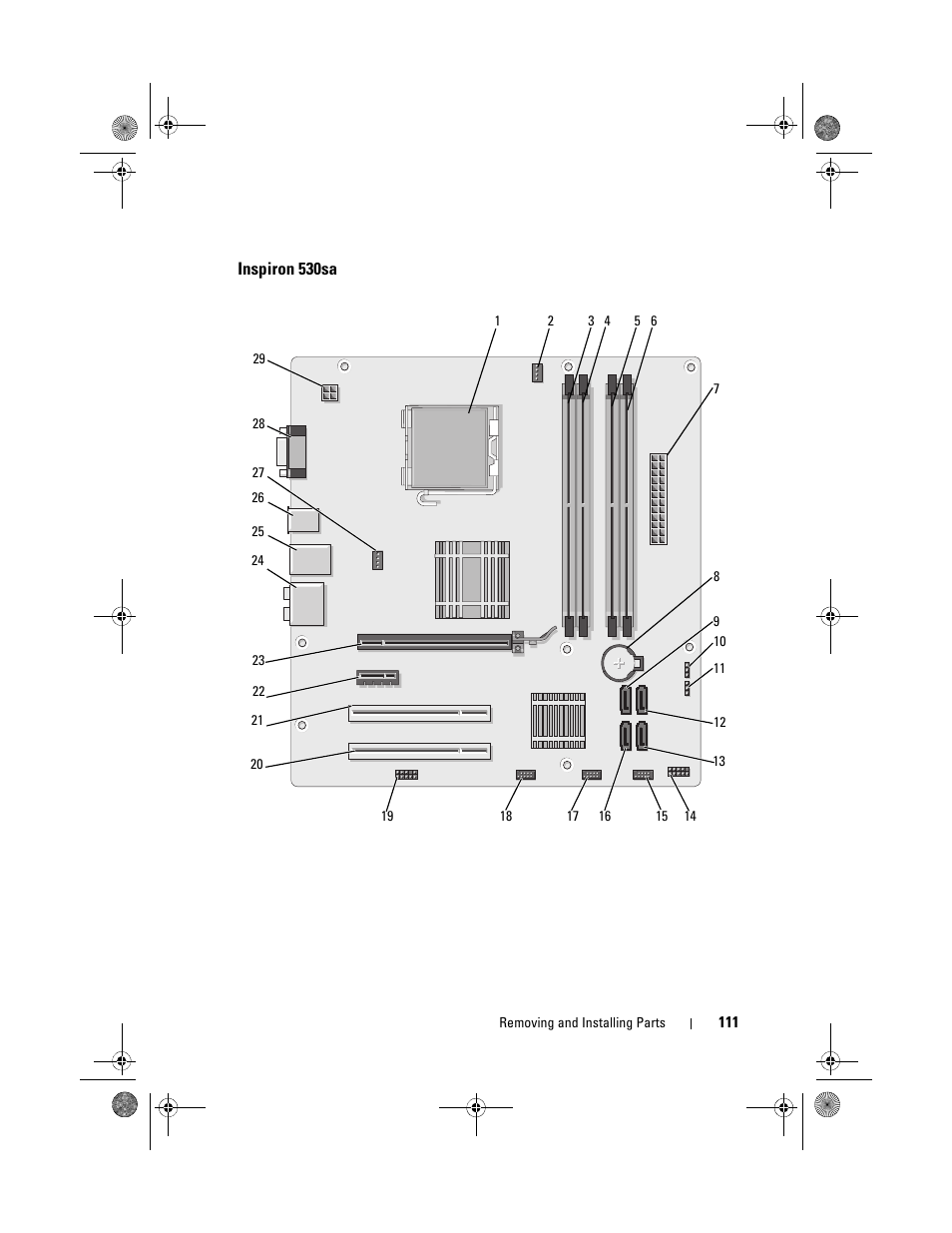 Inspiron 530sa | Dell Inspiron 530s (Mid 2007) User Manual | Page 111 / 222