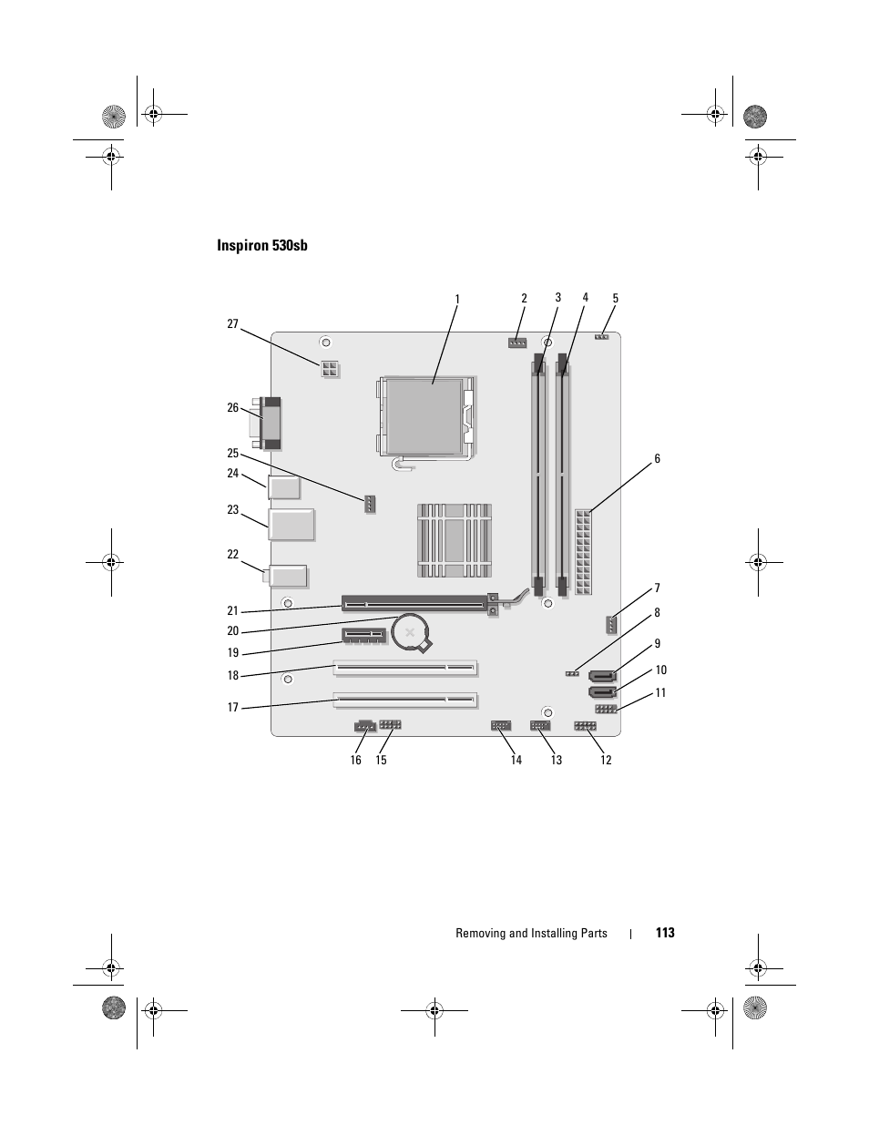 Inspiron 530sb | Dell Inspiron 530s (Mid 2007) User Manual | Page 113 / 222