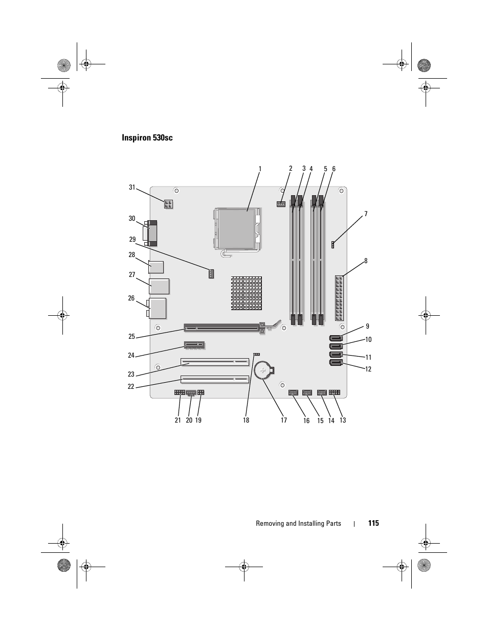 Inspiron 530sc | Dell Inspiron 530s (Mid 2007) User Manual | Page 115 / 222