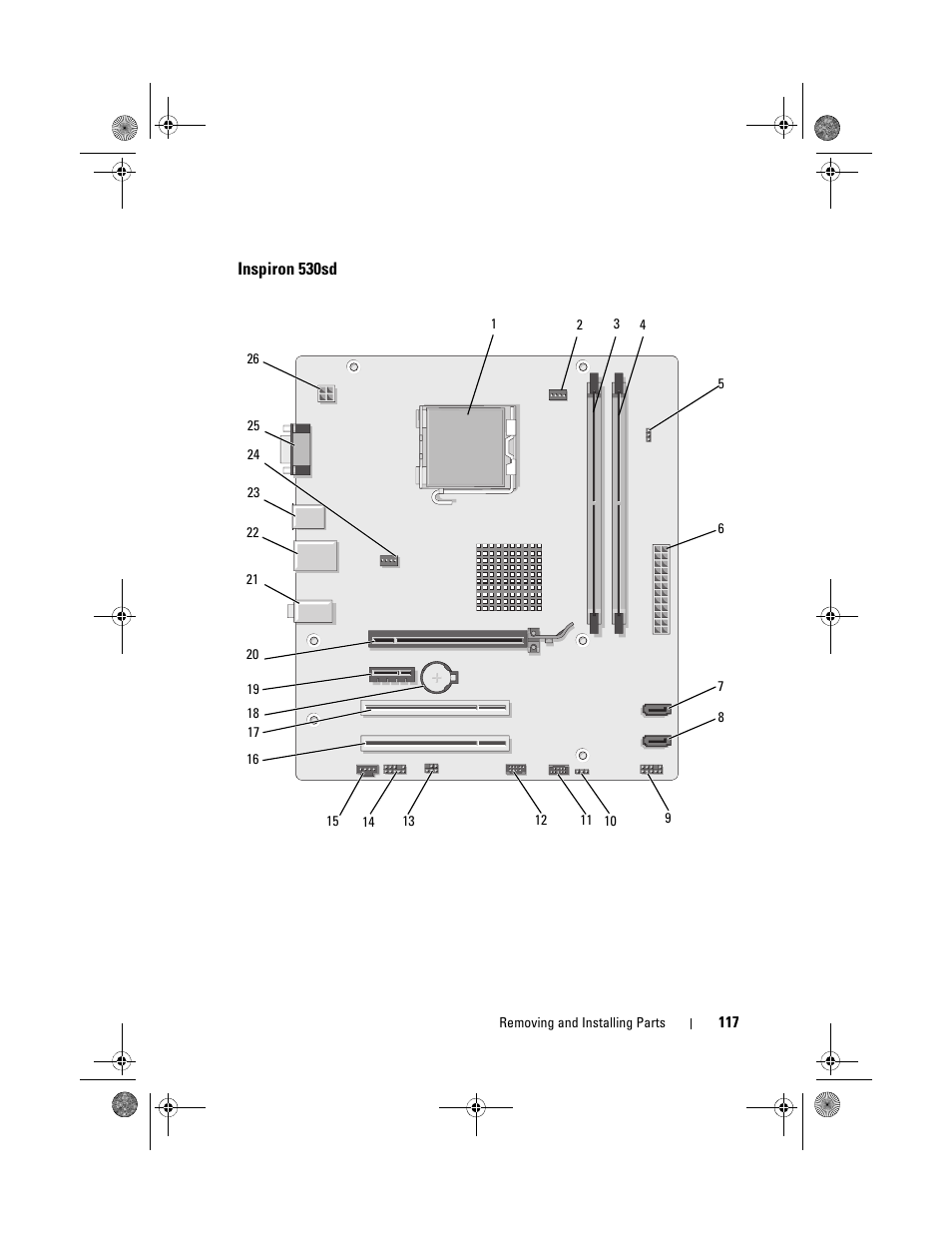 Inspiron 530sd | Dell Inspiron 530s (Mid 2007) User Manual | Page 117 / 222