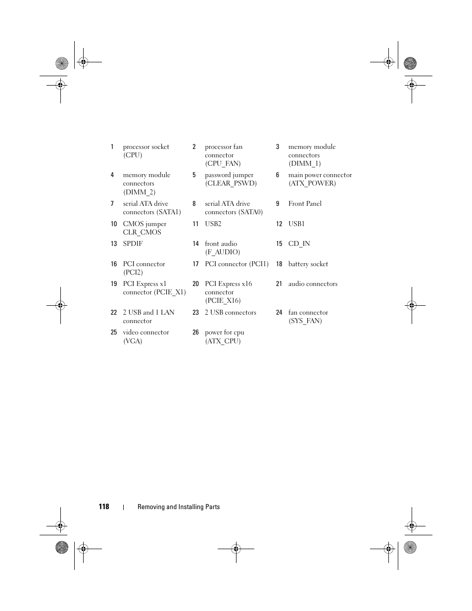 Dell Inspiron 530s (Mid 2007) User Manual | Page 118 / 222