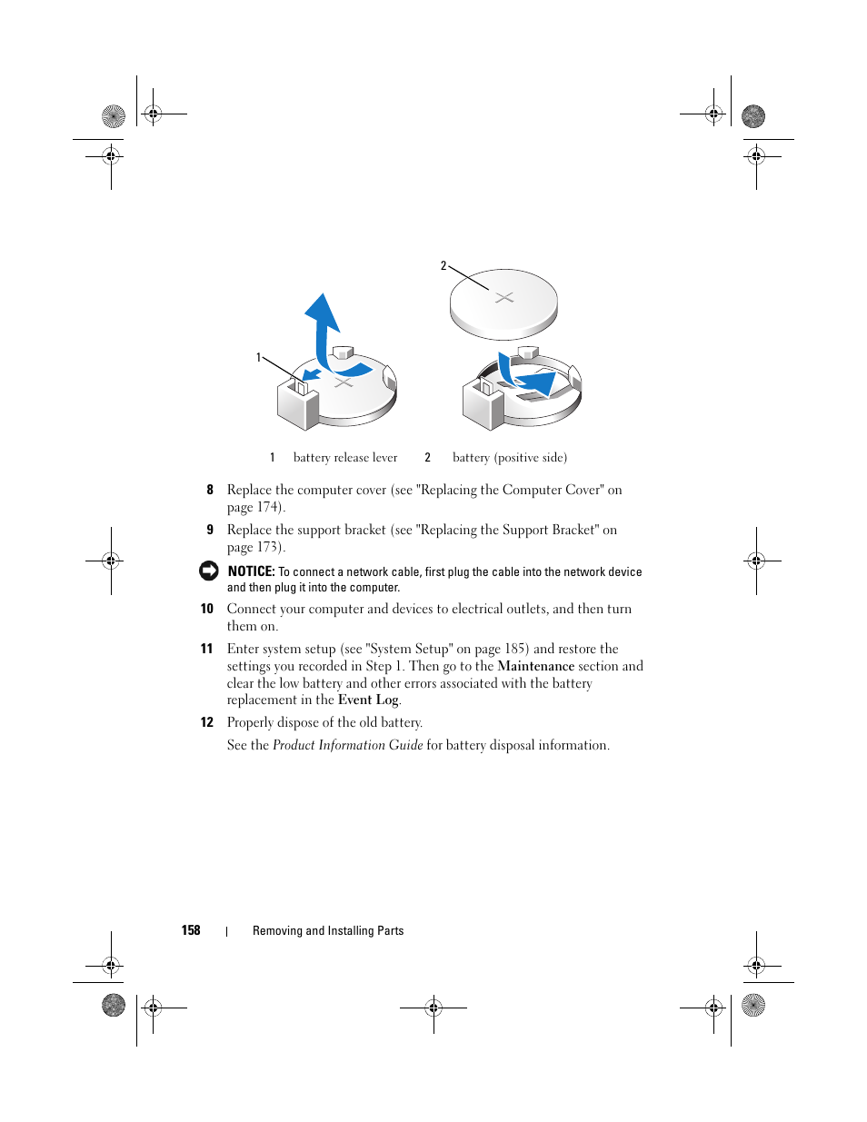 Ect settings in step 11 | Dell Inspiron 530s (Mid 2007) User Manual | Page 158 / 222