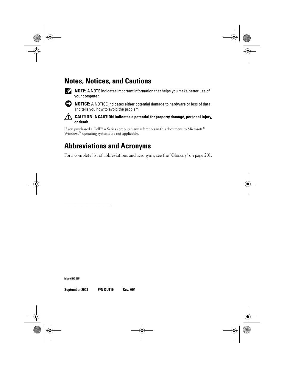 Abbreviations and acronyms | Dell Inspiron 530s (Mid 2007) User Manual | Page 2 / 222