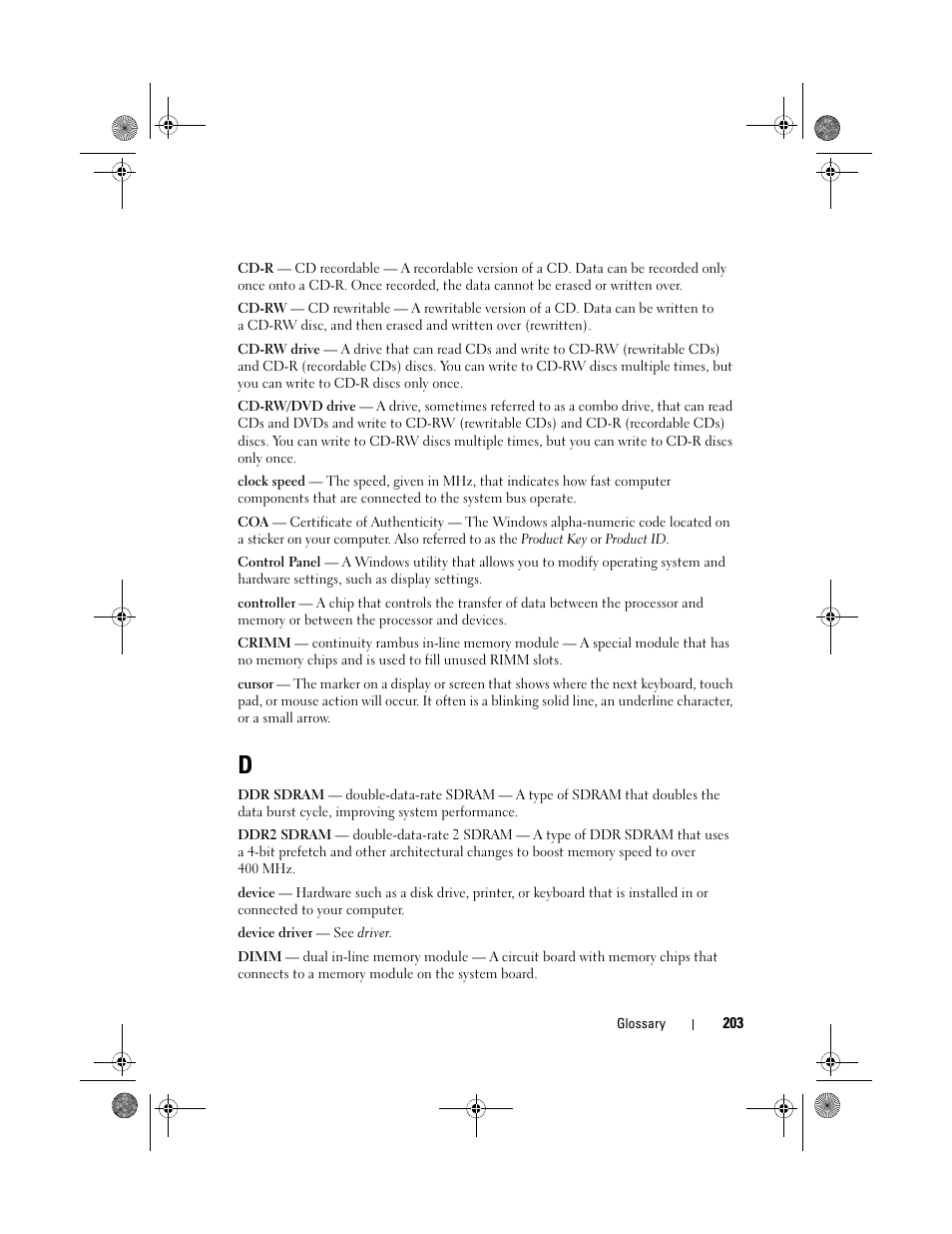 Dell Inspiron 530s (Mid 2007) User Manual | Page 203 / 222