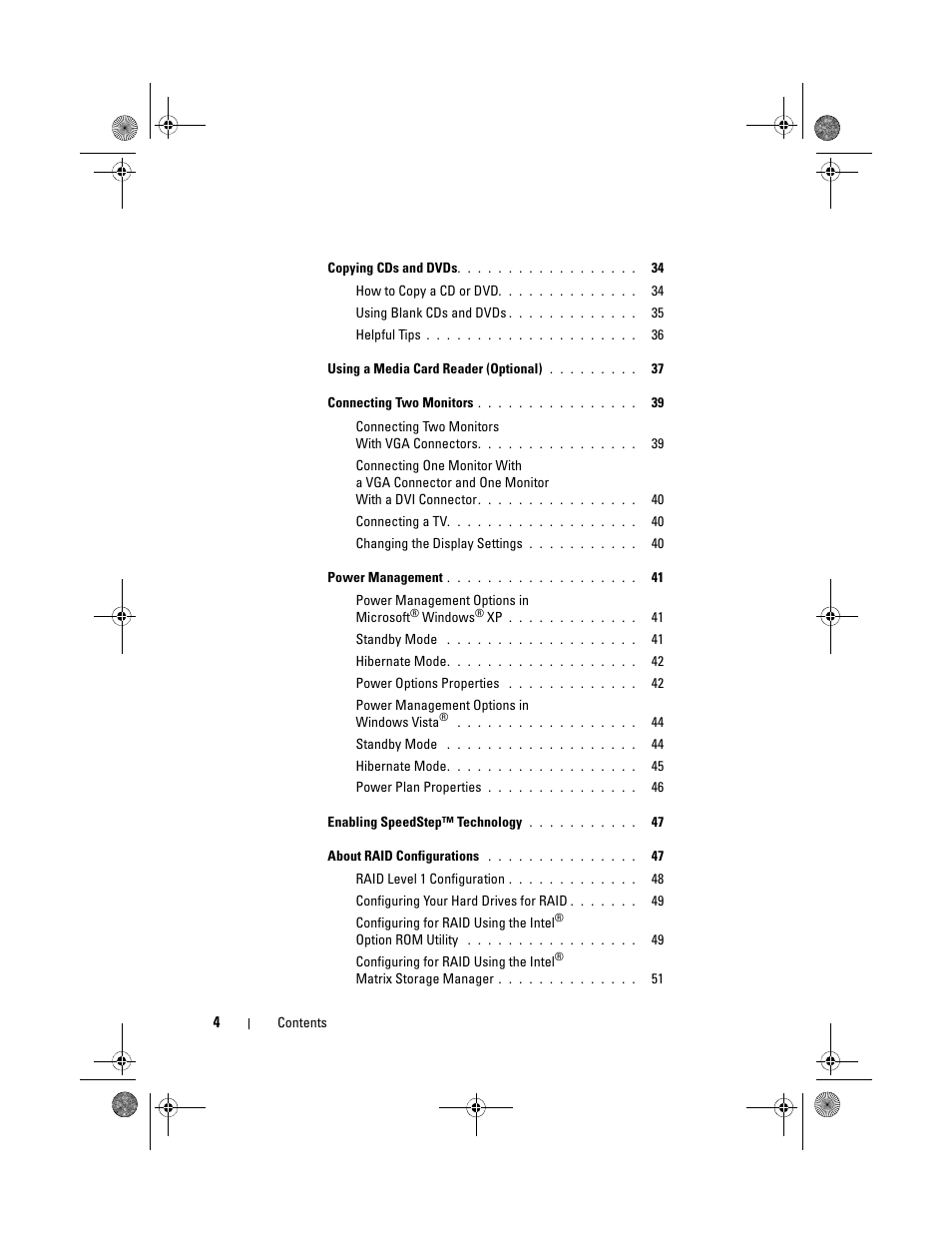 Dell Inspiron 530s (Mid 2007) User Manual | Page 4 / 222