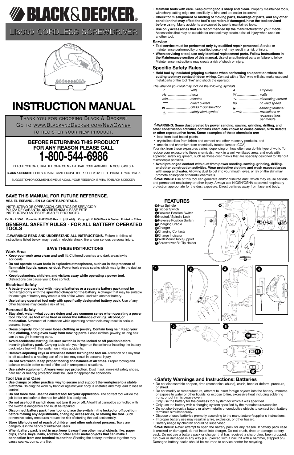 Black & Decker 5147205-00 User Manual | 6 pages