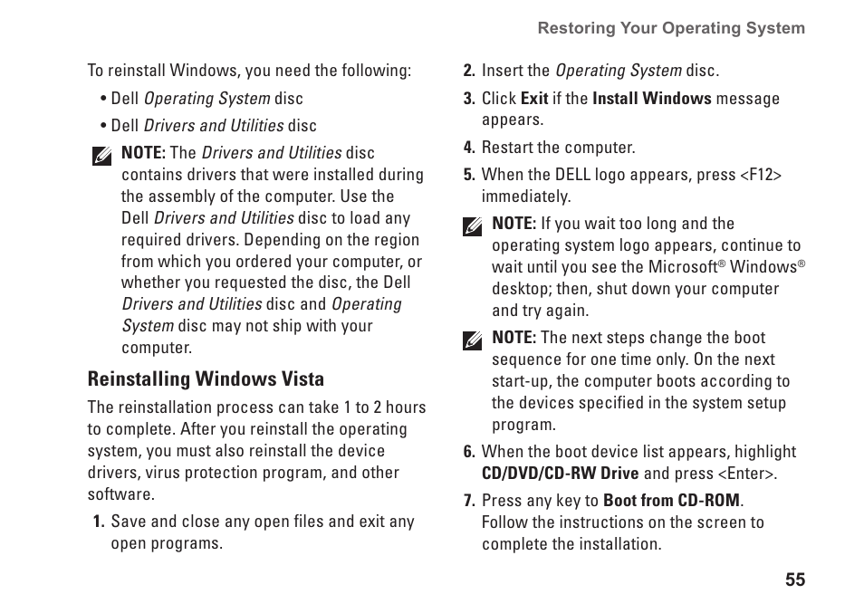 Dell Inspiron 1750 (Mid 2009) User Manual | Page 57 / 84