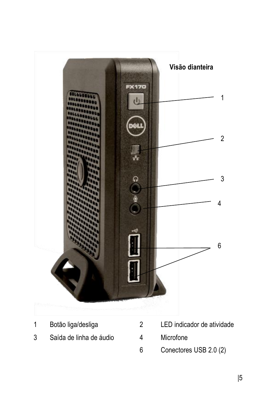 Informações de configuração e recursos | Dell OptiPlex FX170 (Mid 2011) User Manual | Page 117 / 144