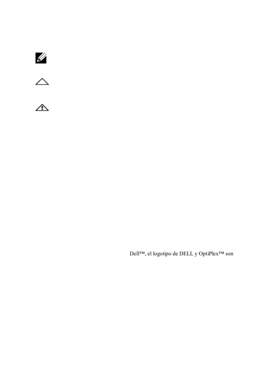 Notas, precauciones y advertencias | Dell OptiPlex FX170 (Mid 2011) User Manual | Page 50 / 144