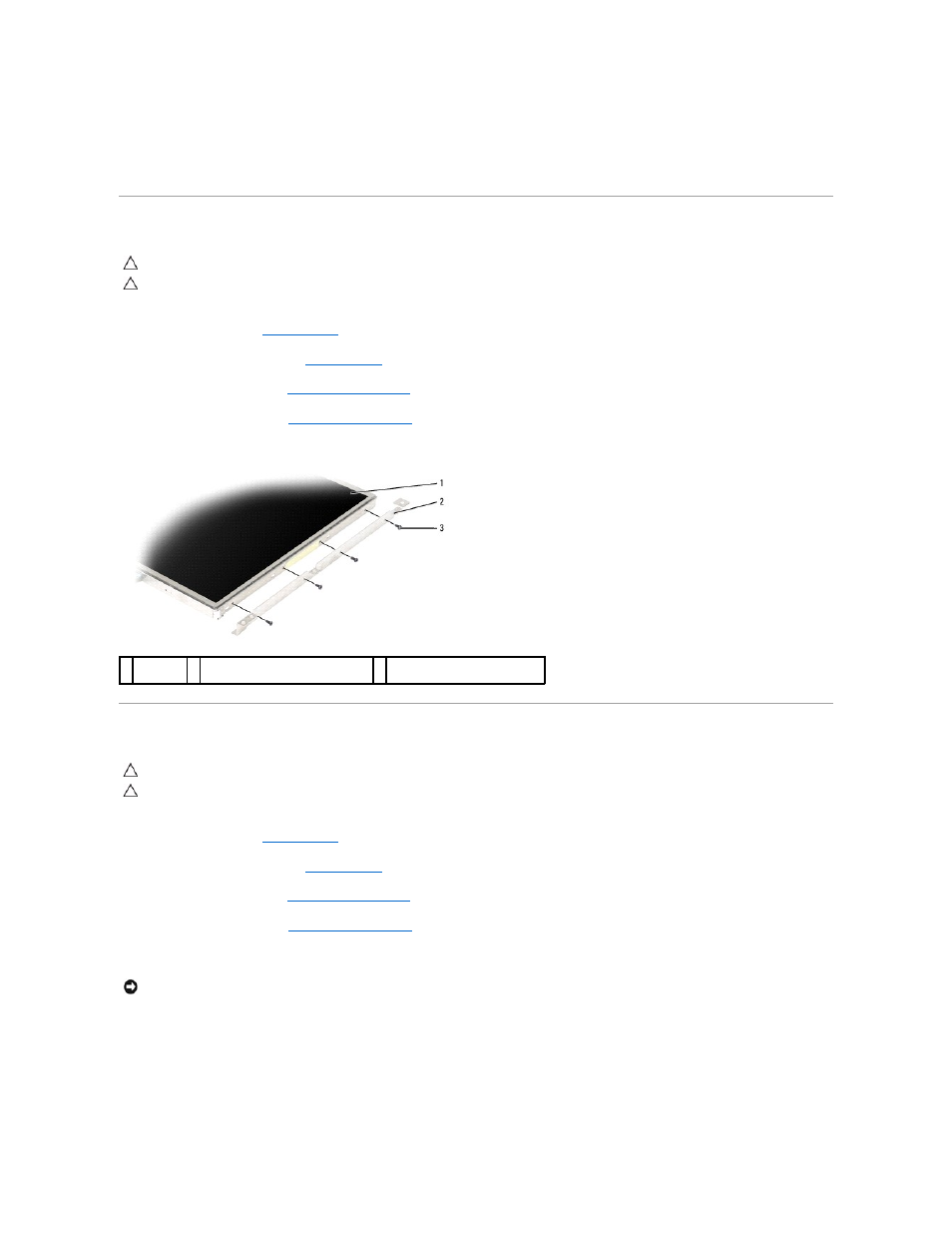 Removing the display panel brackets, Removing the display panel cable | Dell Latitude D630 User Manual | Page 14 / 43