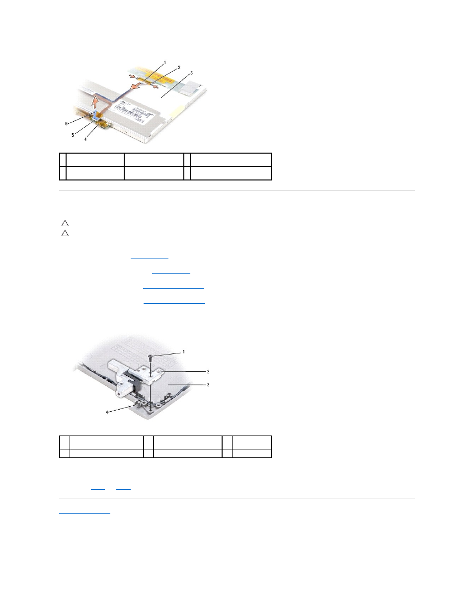Removing the display hinges | Dell Latitude D630 User Manual | Page 15 / 43