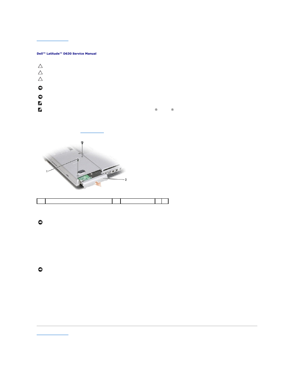 Hard drive | Dell Latitude D630 User Manual | Page 17 / 43