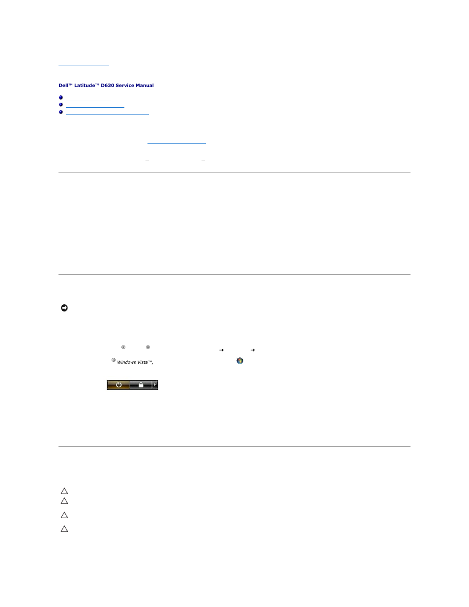 Before you begin, Recommended tools, Turning off your computer | Before working inside your computer | Dell Latitude D630 User Manual | Page 2 / 43