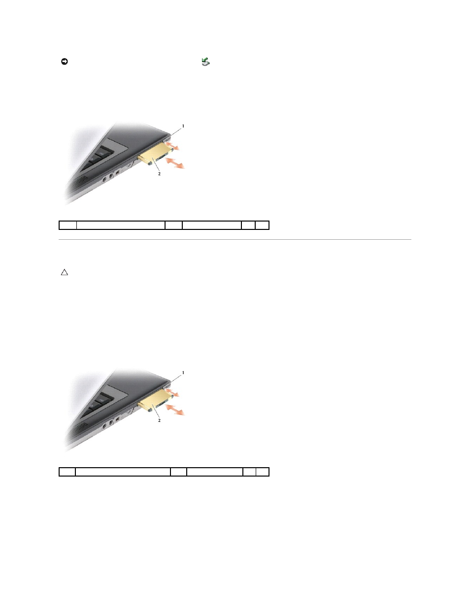 Installing a pc card or an expresscard | Dell Latitude D630 User Manual | Page 35 / 43