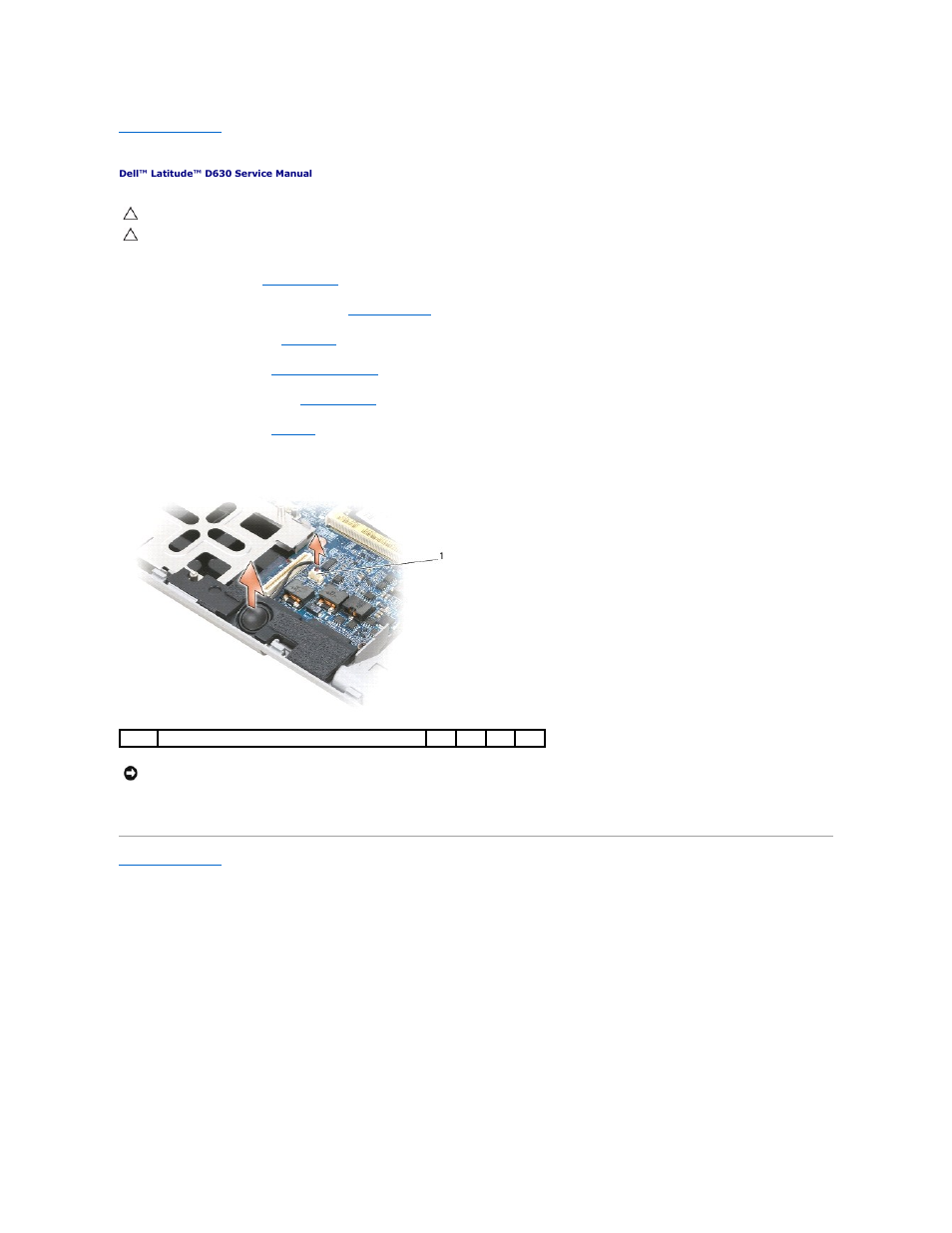 Speaker | Dell Latitude D630 User Manual | Page 38 / 43