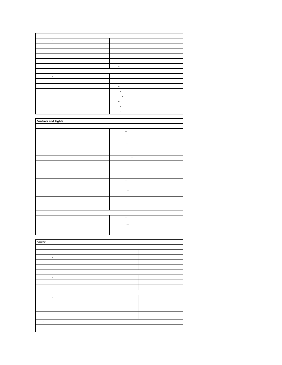 Controls and lights, Power | Dell OptiPlex 580 (Early 2010) User Manual | Page 38 / 54