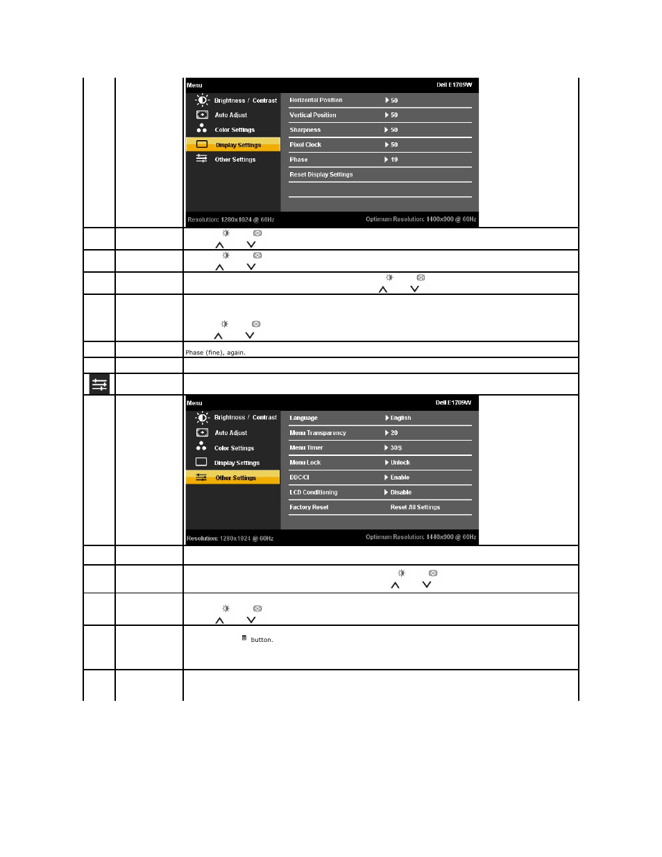 Dell E1709WFP Monitor User Manual | Page 16 / 27