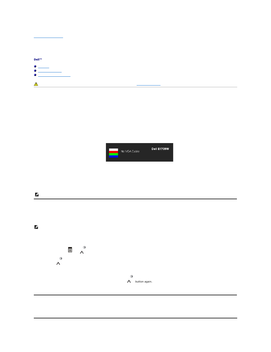 Troubleshooting, Self-test, Built-in diagnostics | Common problems | Dell E1709WFP Monitor User Manual | Page 25 / 27