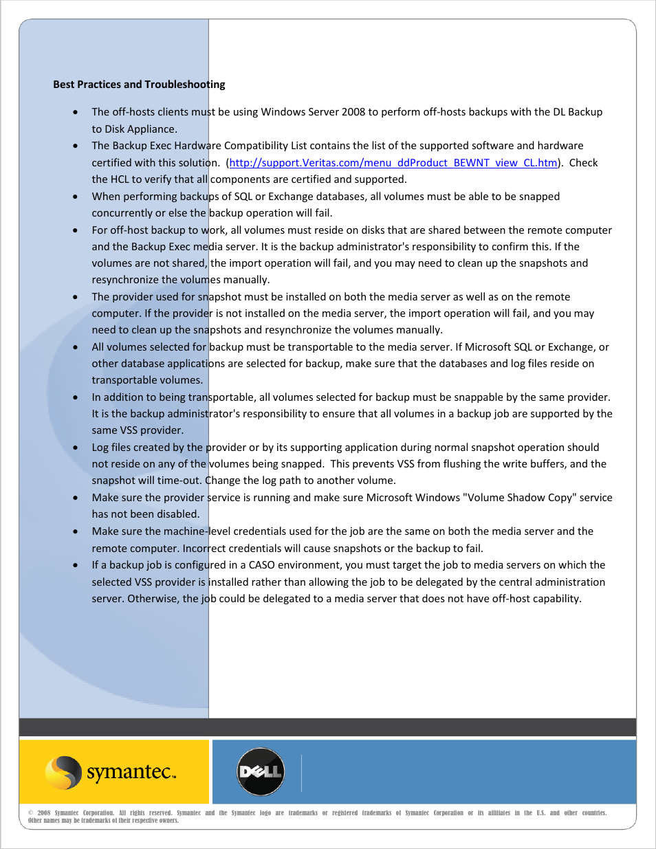 Dell PowerVault DL2100 User Manual | Page 20 / 20