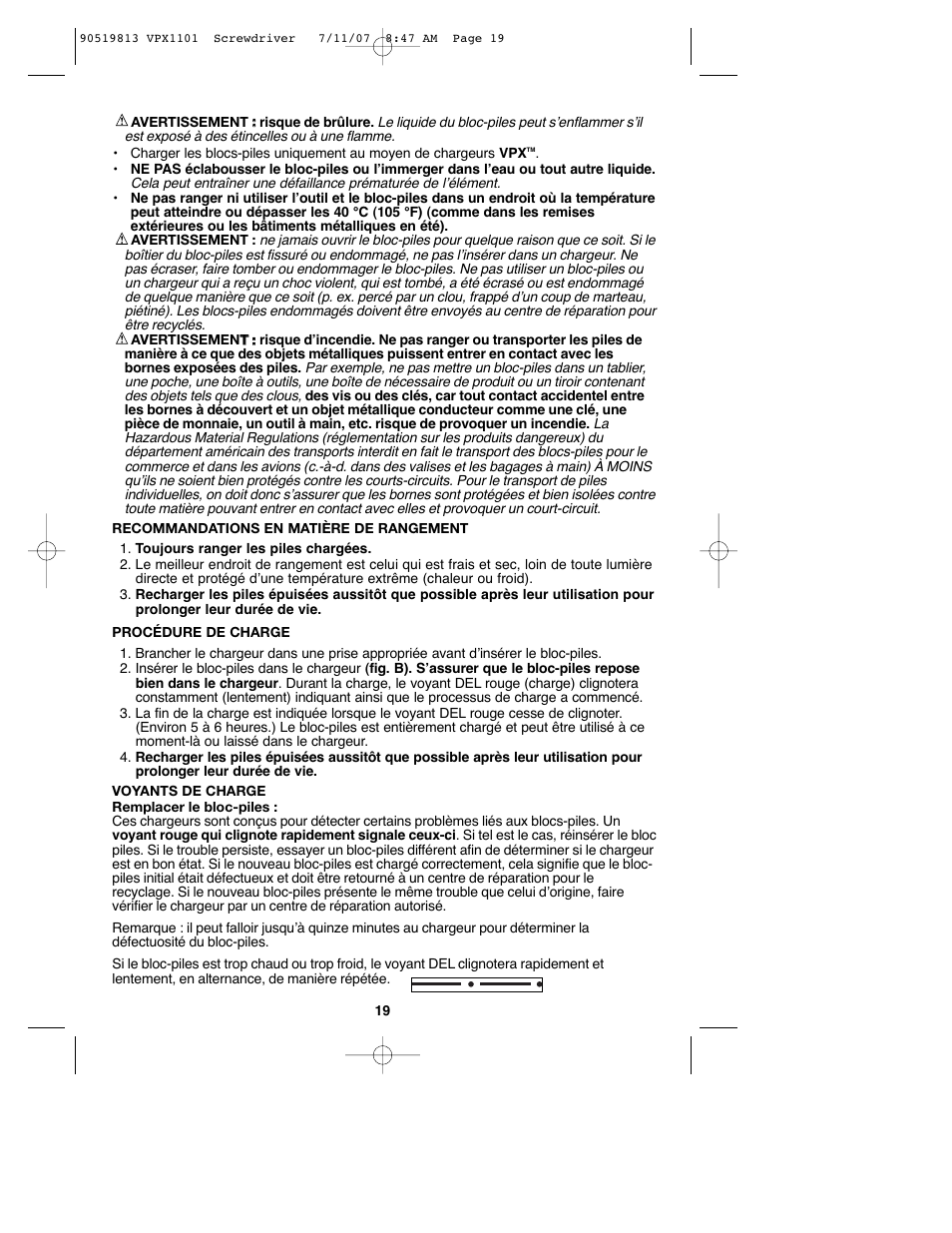 Black & Decker VPX1101 User Manual | Page 19 / 40