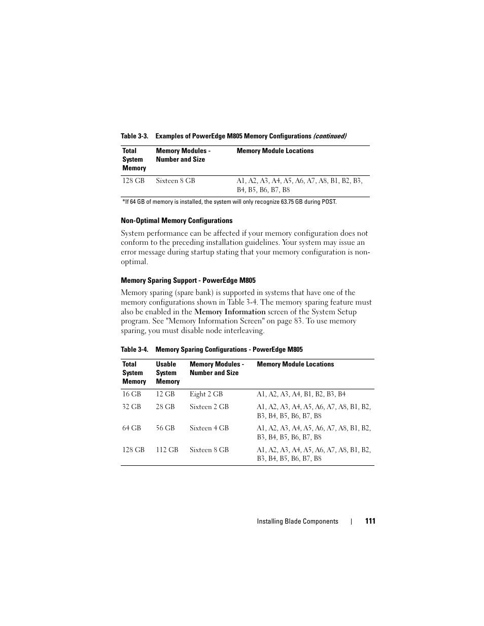 Dell PowerEdge M805 User Manual | Page 111 / 236