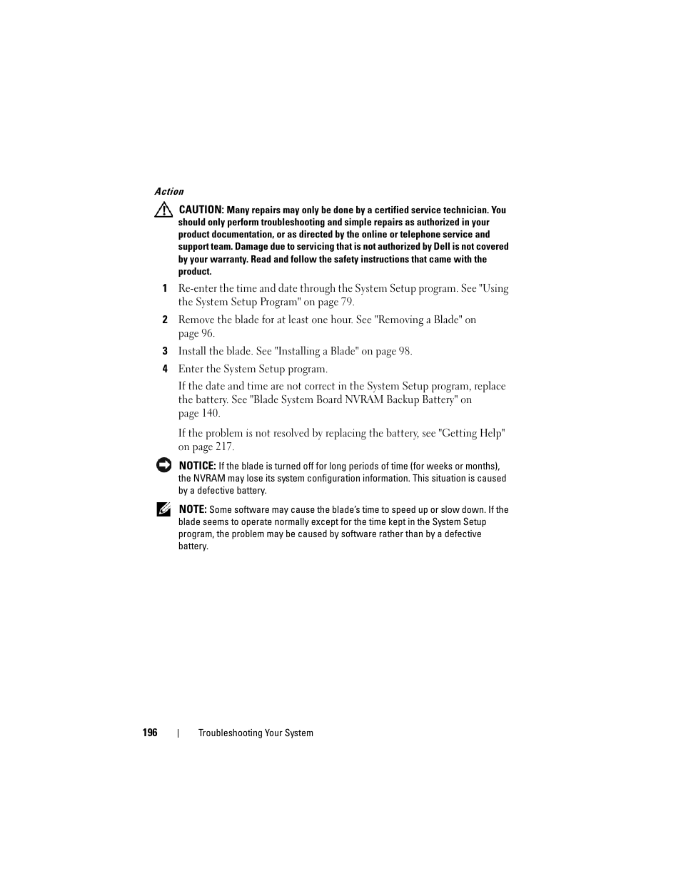 Dell PowerEdge M805 User Manual | Page 196 / 236